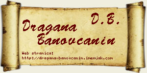 Dragana Banovčanin vizit kartica